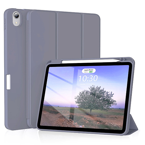 Techsuit - Flex Trifold (ceruzatartóval) - iPad Air 4 (2020) / Air 5 (2022) - Lila (KF2322054)