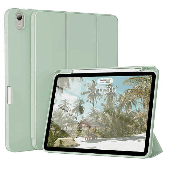 Techsuit - Flex Trifold (ceruzatartóval) - iPad Air 4 (2020) / Air 5 (2022) - Matcha Green (KF2322056)