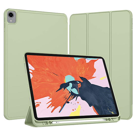 Techsuit - Flex Trifold (ceruzatartóval) - iPad Pro 12.9 (2018/2020/2021/2022) - Matcha Green (KF2321974)