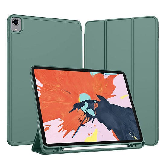 Techsuit - Flex Trifold (ceruzatartóval) - iPad Pro 12.9 (2018/2020/2021/2022) - zöld (KF2321973)