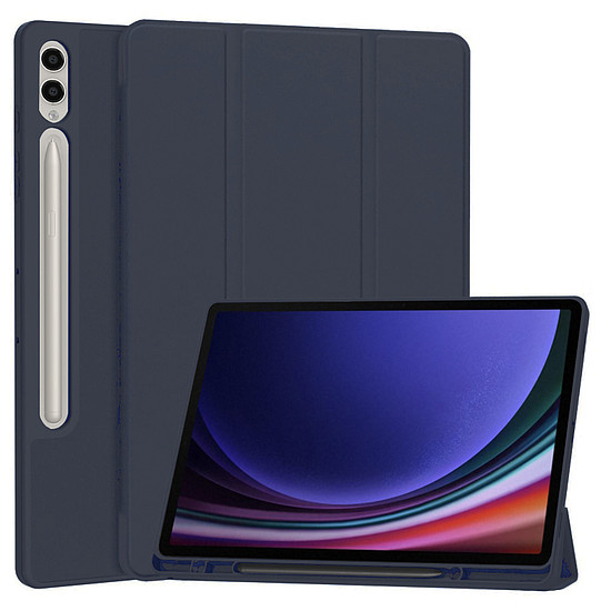 Techsuit - Flex Trifold (ceruzatartóval) - Samsung Galaxy Tab S9 Plus - Sötétkék (KF2321648)