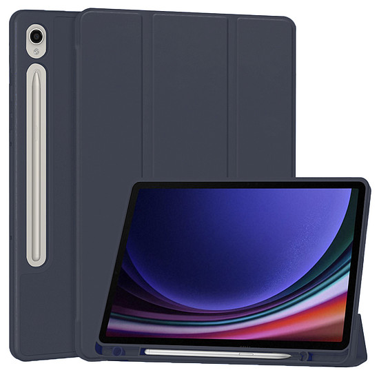 Techsuit - Flex Trifold (ceruzatartóval) - Samsung Galaxy Tab S9 - Sötétkék (KF2321637)