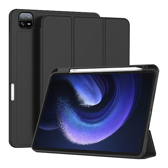 Techsuit - Flex Trifold (ceruzatartóval) - Xiaomi Pad 6 / Pad 6 Pro - Fekete (KF2321860)