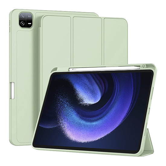 Techsuit - Flex Trifold (ceruzatartóval) - Xiaomi Pad 6 / Pad 6 Pro - Matcha Green (KF2321870)