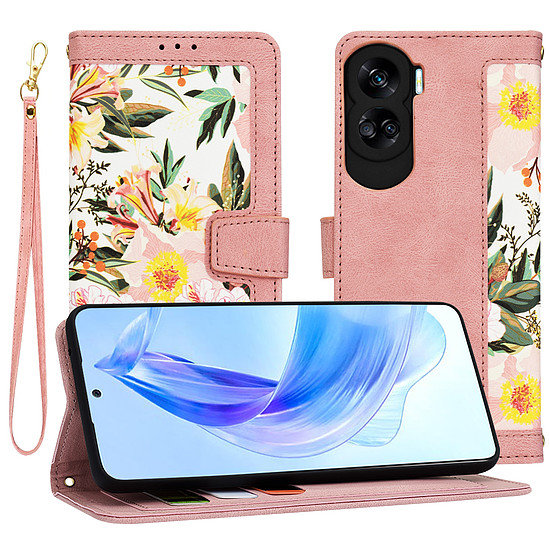 Techsuit - FlipCraft - Honor 90 Lite - Sweetheart Pink (KF2328591)