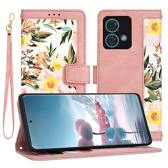 Techsuit - FlipCraft - Motorola Edge 40 Neo - Sweetheart Pink (KF2328611)