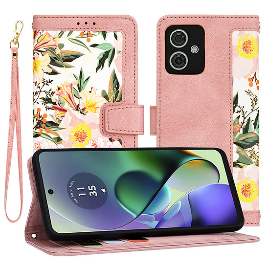 Techsuit - FlipCraft - Motorola Moto G54 Power Edition / G64 - Sweetheart Pink (KF2328727)