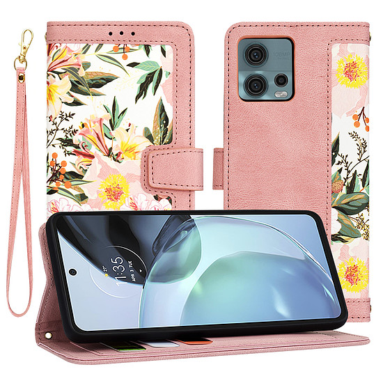 Techsuit - FlipCraft - Motorola Moto G72 - Sweetheart Pink (KF2328523)