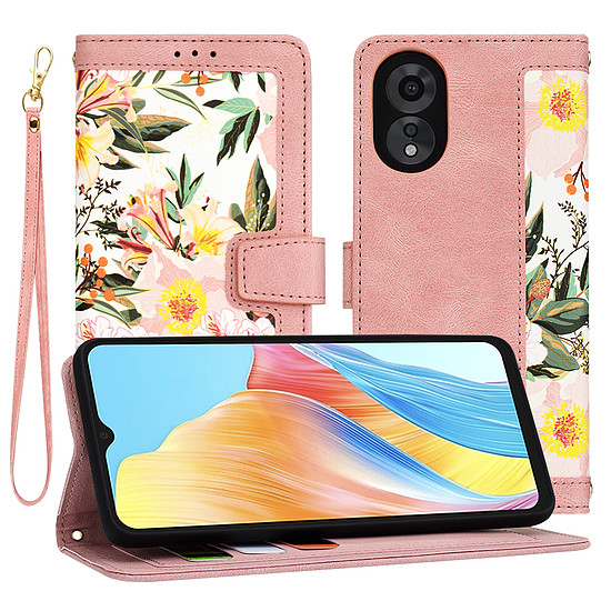 Techsuit - FlipCraft - Oppo A38 / A18 - Sweetheart Pink (KF2328615)