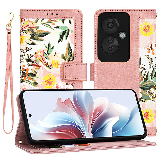 Techsuit - FlipCraft - Oppo Reno11 F - Sweetheart Pink (KF2328735)