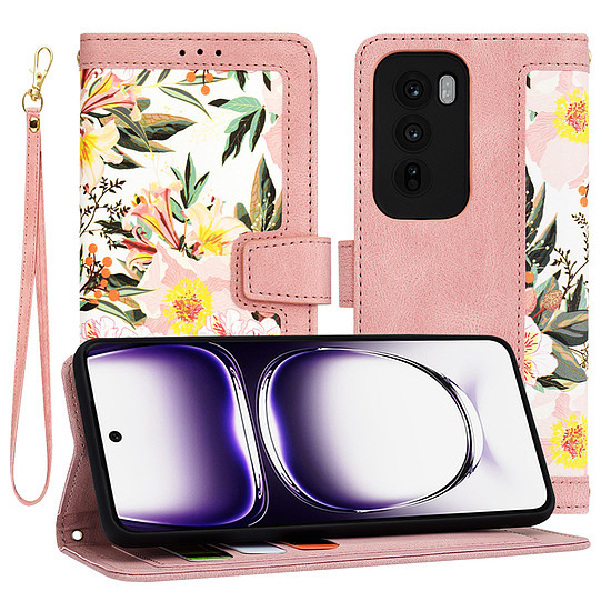 Techsuit - FlipCraft - Oppo Reno12 - Sweetheart Pink (KF2332155)