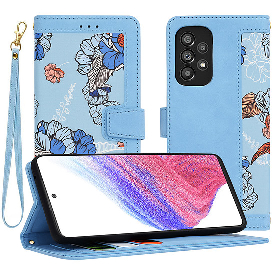 Techsuit - FlipCraft - Samsung Galaxy A53 5G - élénkkék