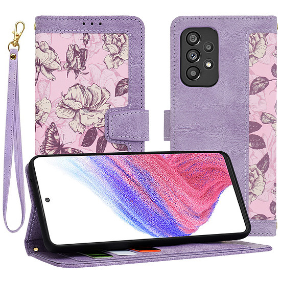 Techsuit - FlipCraft - Samsung Galaxy A53 5G - Mysterious Purple