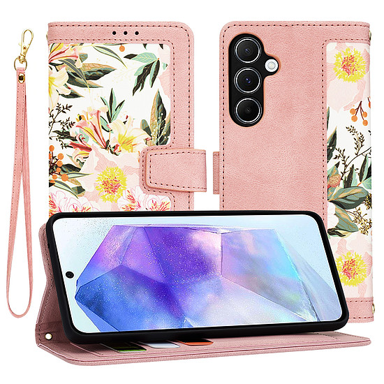 Techsuit - FlipCraft - Samsung Galaxy A55 5G - Sweetheart Pink