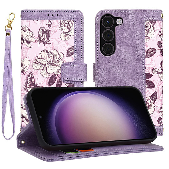 Techsuit - FlipCraft - Samsung Galaxy S23 - Mysterious Purple