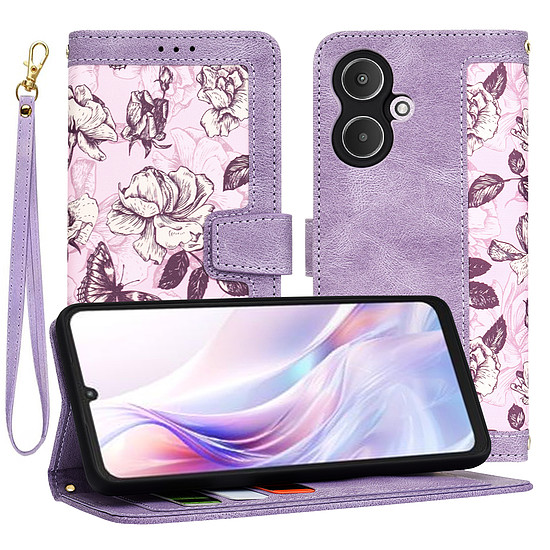 Techsuit - FlipCraft - Xiaomi Redmi 13C 5G / Poco M6 - Mysterious Purple (KF2335271)