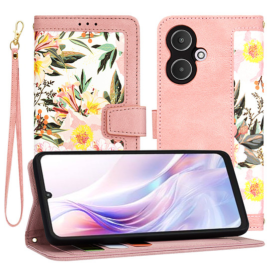 Techsuit - FlipCraft - Xiaomi Redmi 13C 5G / Poco M6 - Sweetheart Pink (KF2335269)