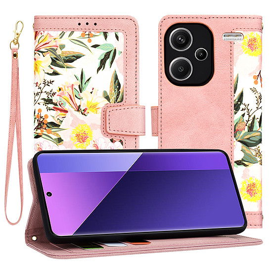 Techsuit - FlipCraft - Xiaomi Redmi Note 13 Pro+ 5G - Sweetheart Pink (KF2328659)