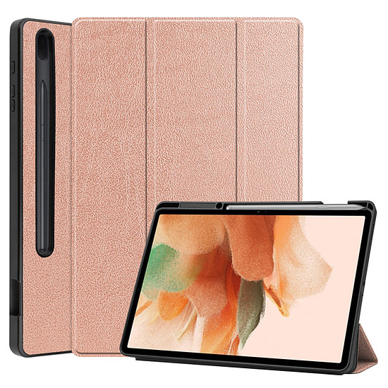 Techsuit - FoldPro - Samsung Galaxy Tab S7 Plus / S8 Plus / S7 FE - Rose Gold (KF2316991)