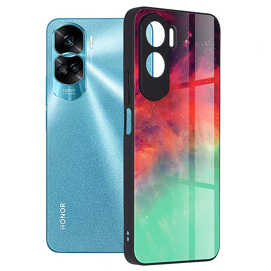 Techsuit - Glaze Series - Honor 90 Lite - Fiery Ocean (KF2315633)