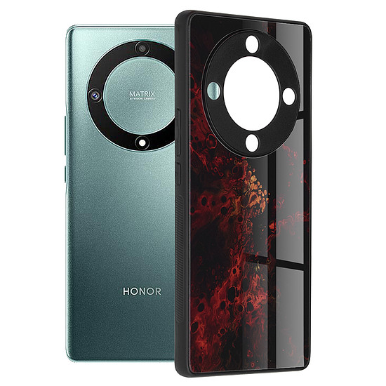 Techsuit - Glaze Series - Honor Magic5 Lite - Red Nebula (KF2312999)