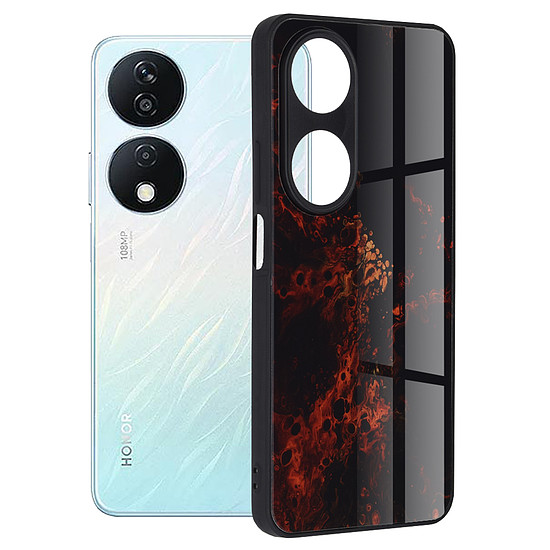 Techsuit - Glaze Series - Honor X7b / X7b 5G / 90 SMART - Red Nebula (KF2323860)