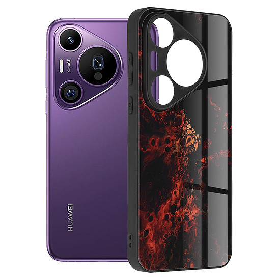 Techsuit - Glaze Series - Huawei Pura 70 Pro - Red Nebula (KF2328144)