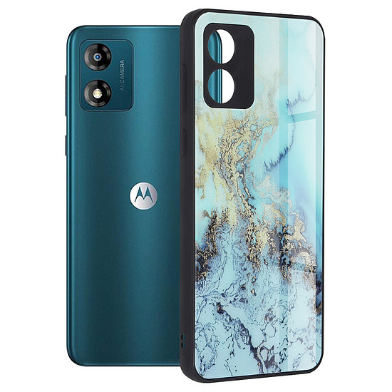 Techsuit - Glaze Series - Motorola Moto E13 - Blue Ocean (KF2323822)