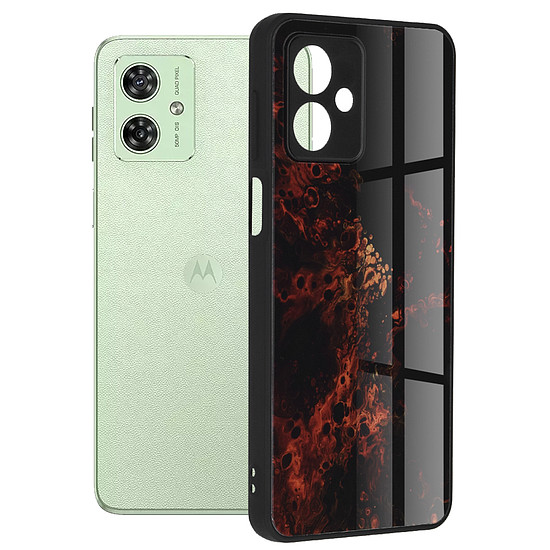 Techsuit - Glaze Series - Motorola Moto G54 - Red Nebula (KF2317081)