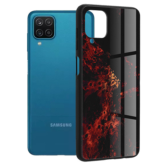 Techsuit - Glaze Series - Samsung Galaxy A12 / A12 Nacho - Red Nebula (KF235403)