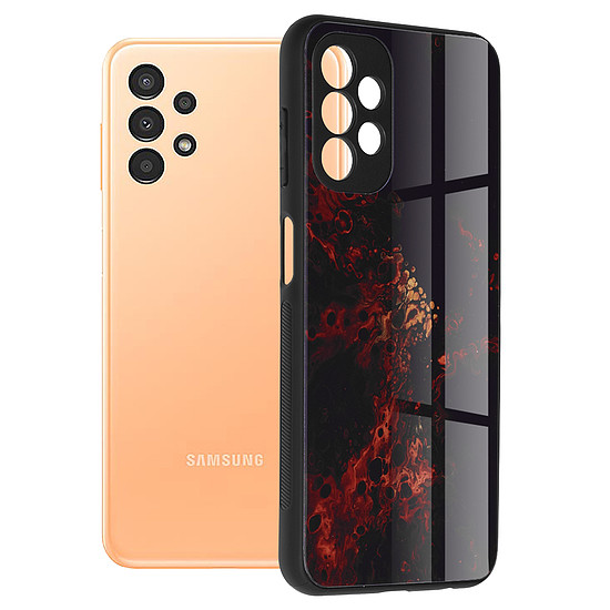 Techsuit - Glaze Series - Samsung Galaxy A13 4G - Red Nebula (KF239833)