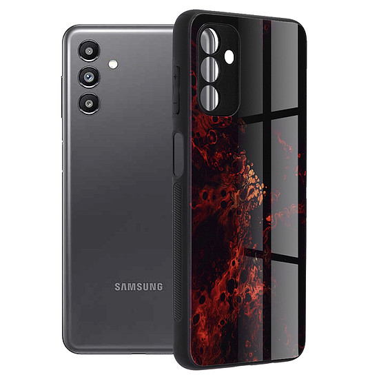 Techsuit - Glaze Series - Samsung Galaxy A13 5G / A04s - Red Nebula (KF237973)