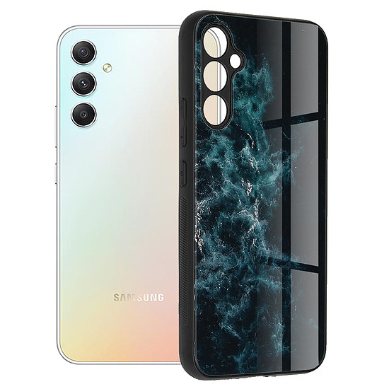 Techsuit - Glaze Series - Samsung Galaxy A34 5G - Blue Nebula (KF2312857)