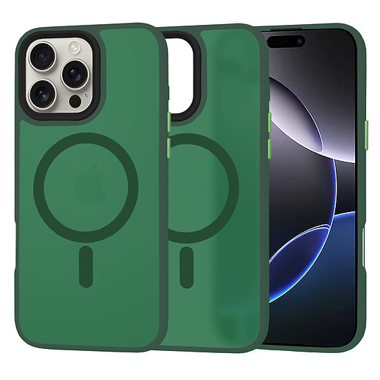 Techsuit - HaloFrost MagSafe sorozat - iPhone 16 Pro Max - Midnight Green (KF2331983)