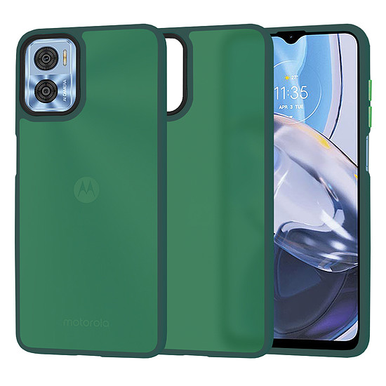 Techsuit - HaloFrost Series - Motorola Moto E22 / Moto E22i - Midnight Green (KF2326236)