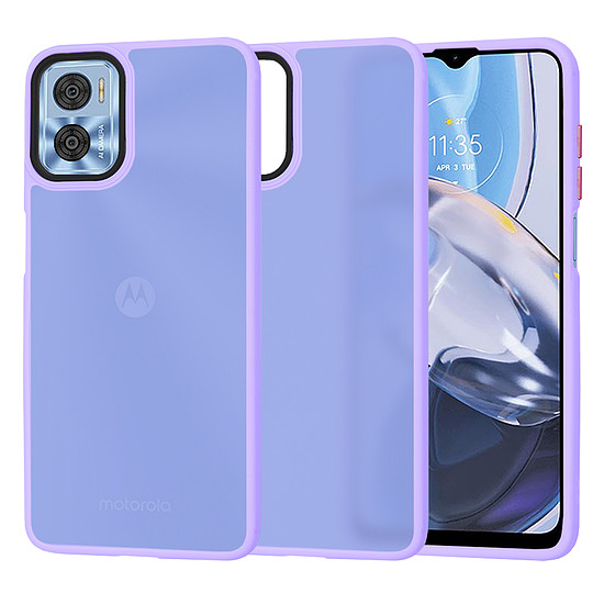 Techsuit - HaloFrost Series - Motorola Moto E22 / Moto E22i - Világos lila (KF2326239)