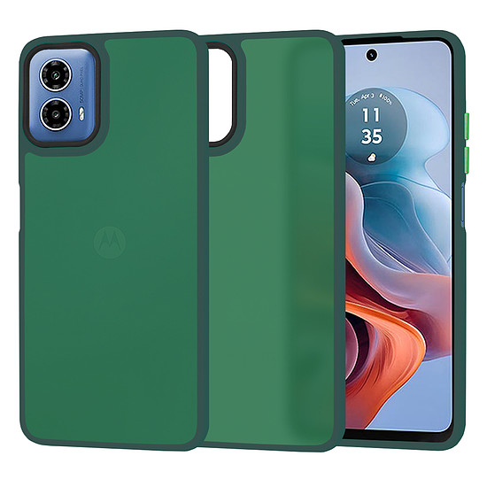 Techsuit - HaloFrost Series - Motorola Moto G34 / Moto G45 - Midnight Green (KF2326306)