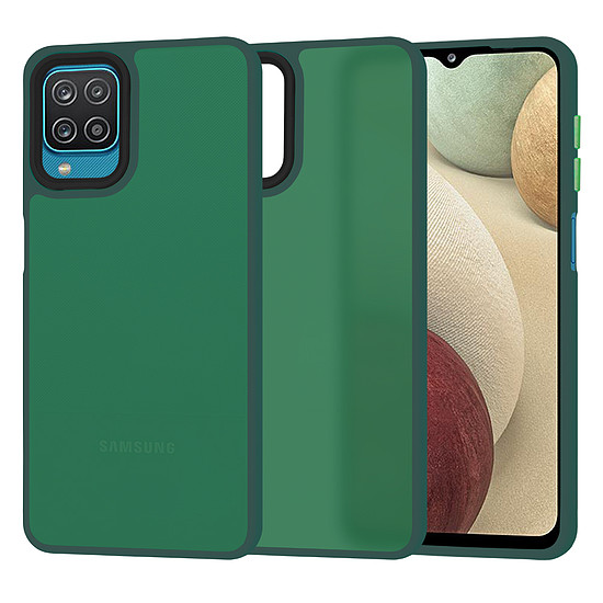 Techsuit - HaloFrost Series - Samsung Galaxy A12 / A12 Nacho / M12 / F12 - Midnight Green (KF2324794)