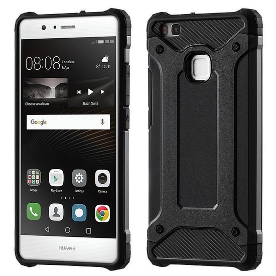 Techsuit - Hibrid Armor - Huawei P9 Lite / G9 Lite - Fekete (KF23461)