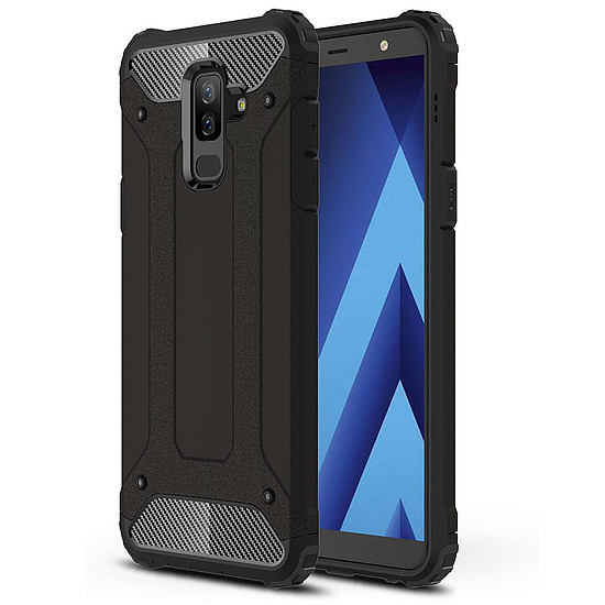 Techsuit - Hibrid Armor - Samsung Galaxy A6 Plus 2018 - Fekete (KF232354)