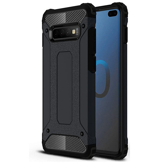 Techsuit - Hibrid Armor - Samsung Galaxy S10 - Fekete (KF232355)