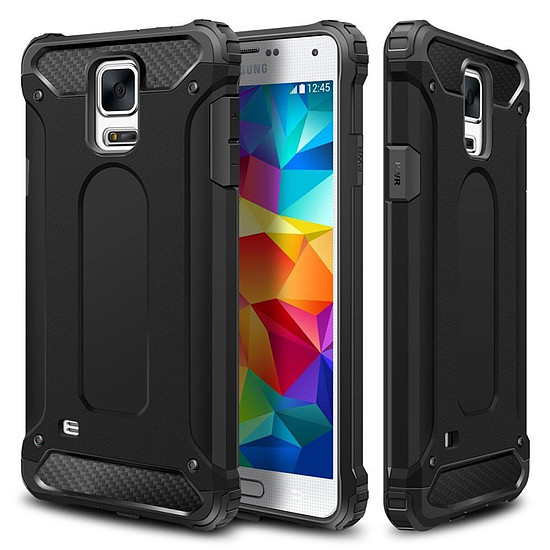 Techsuit - Hibrid Armor - Samsung Galaxy S5 G900 - Fekete (KF231204)