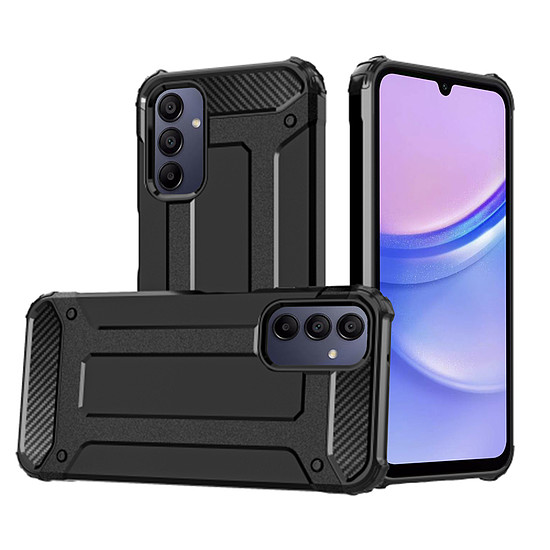 Techsuit - hibrid páncél - Samsung Galaxy A15 4G / A15 5G - fekete (KF2317376)