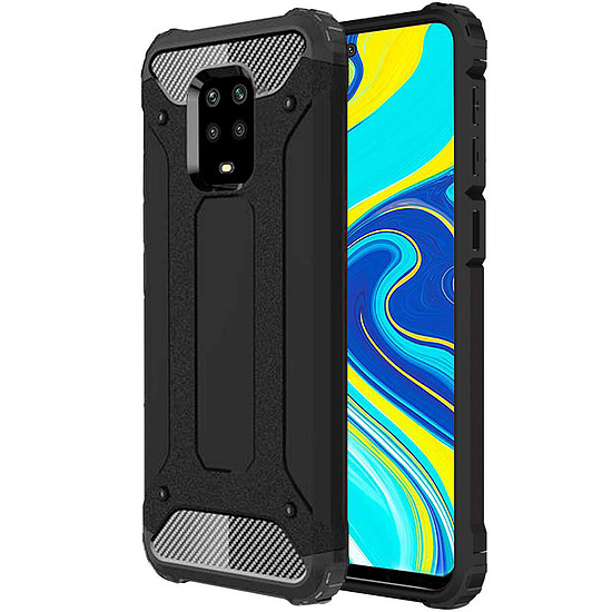 Techsuit - Hibrid páncél - Xiaomi Redmi Note 9S / Note 9 Pro / Note 9 Pro Max - Fekete (KF232359)