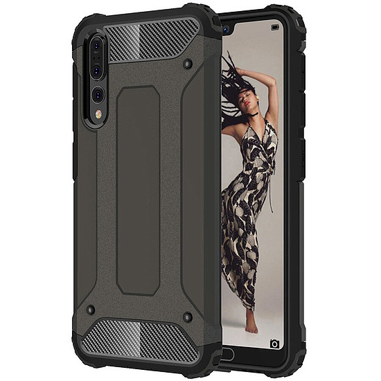 Techsuit - Hybrid Armor - Huawei P20 Pro - Fekete (KF231163)