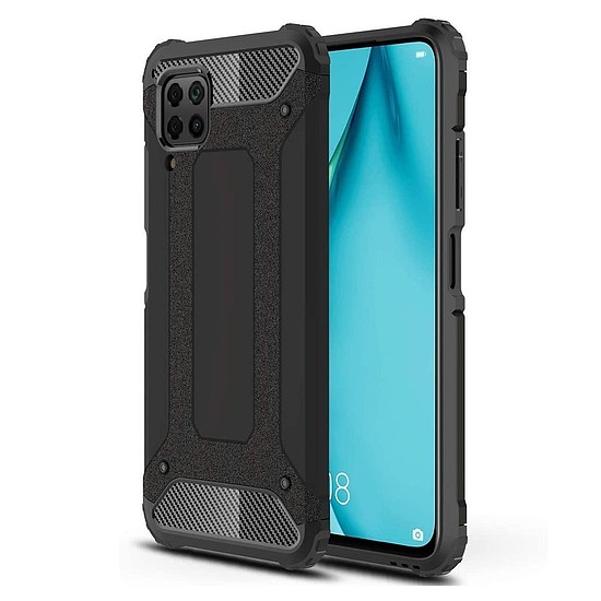 Techsuit - Hybrid Armor - Huawei P40 lite - Fekete (KF231165)