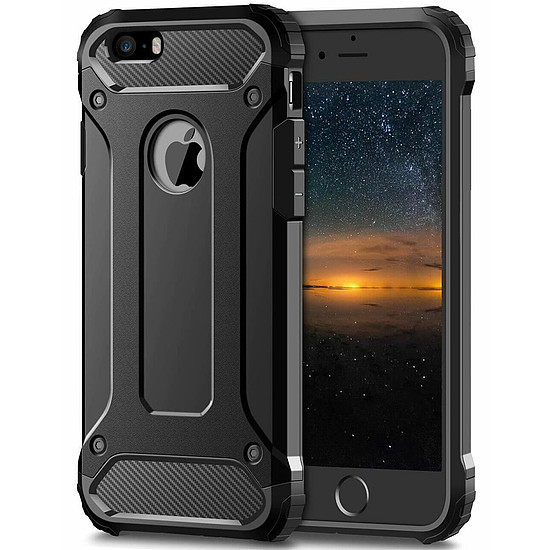 Techsuit - Hybrid Armor - iPhone 5 / 5s / SE - Fekete (KF231178)