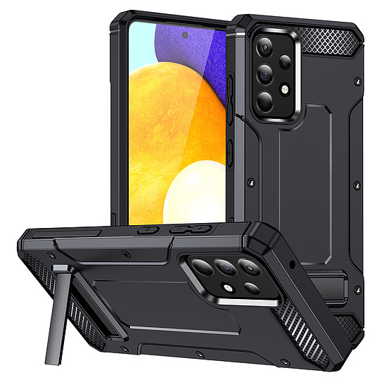 Techsuit - Hybrid Armor Kickstand - Samsung Galaxy A53 5G - Fekete (KF2314599)