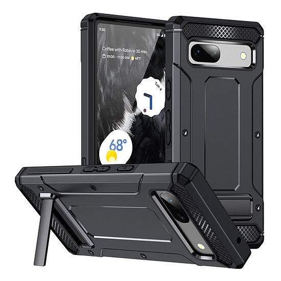 Techsuit - Hybrid Armor Kickstand - Samsung Galaxy S23 FE - Fekete (KF2314596)