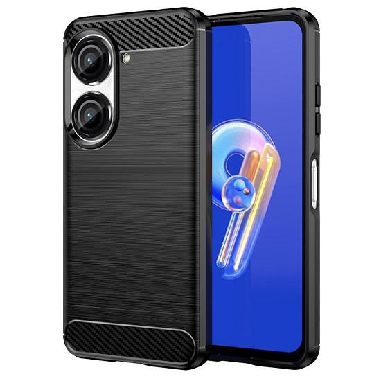 Techsuit - karbon szilikon - Asus Zenfone 9 / 10 - fekete (KF2314010)